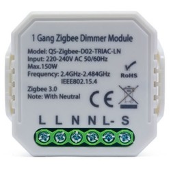 Zigbee innbyggingsdimmer - 150W LED dimmer, kip-tryk/push dim, Tuya Zigbee, til innbygging