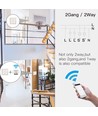 Wifi innbyggingsdimmer - 2 x 100W LED dimmer, korrespondanse, til innbygging