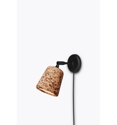 Outlet: Material Vegglampe til E14 i Rå Kork - New Works
