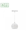 10W SHIFT BASIC GLOBE RING PENDANT skinnespot, 48V - 1020lm, 2700K, hvit, IP20, inkl. lyskilde
