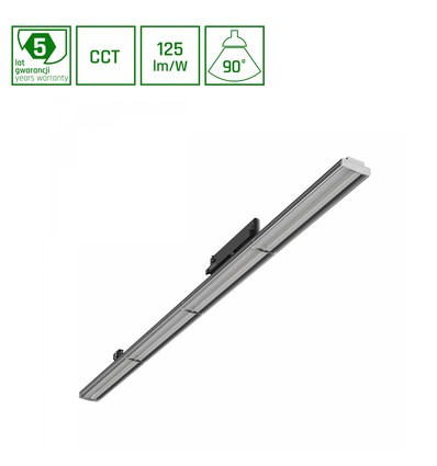 Optibar CCT - 12-42W, CCT, 230V, 90°, IP20, Ra90, 1200x60x90mm, svart, Spectrum.