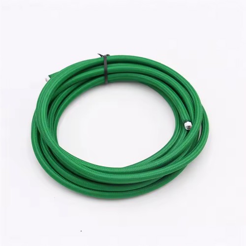 5m tekstilledning 2x0,75 mm² - 230V, mørkegrønn