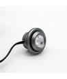 1W Ø2,9cm SPOT29 møbelspot innfelling RA90 - 12V DC, Hull: Ø2 cm, Mål: Ø2,9 cm, Børstet stål