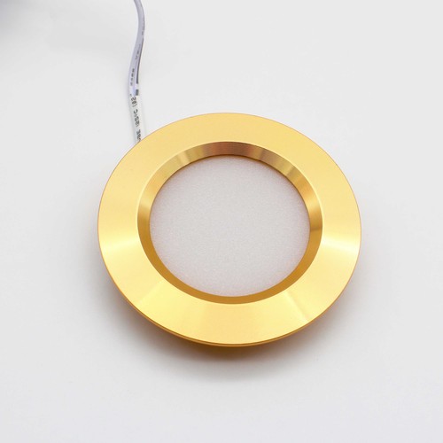 2,7W Ø6,8cm Reco68 møbelspot innfelling RA92 - 12V DC, Hull: Ø5,5 cm, Mål: Ø6,8 cm, Gull