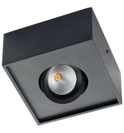 Outlet: SG Gyro Cube Påbygnings LED Spot 6W 2700K 540Lm Ra95 - Sort