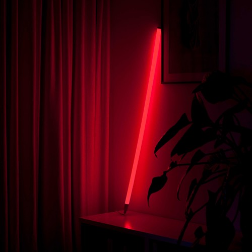 120cm Neon Tube LED Rød - Designerrør, inkl. ledning