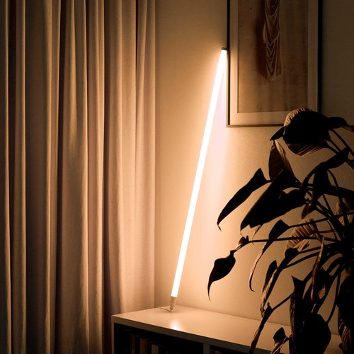 120cm Neon Tube LED, varmhvit - Designerrør, justerbar lysstyrke, inkl. ledning