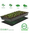 Varmematte til vinduskarm - 8W, til forspiring av frø eller microgreens, 10 x 52,5 cm, 1,8 meter ledning