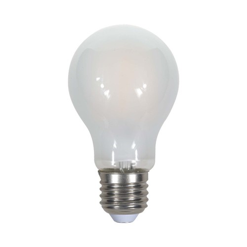 E27 5W LED filament pære - A60, frostet glass, 600lm, erstatter 50W