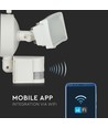 18W LED Lyskaster - med WiFi Sensor Kamera, 6000K