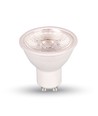 7W GU10 - LED plast spotlight, linse, 6000K, 38D, dimbar