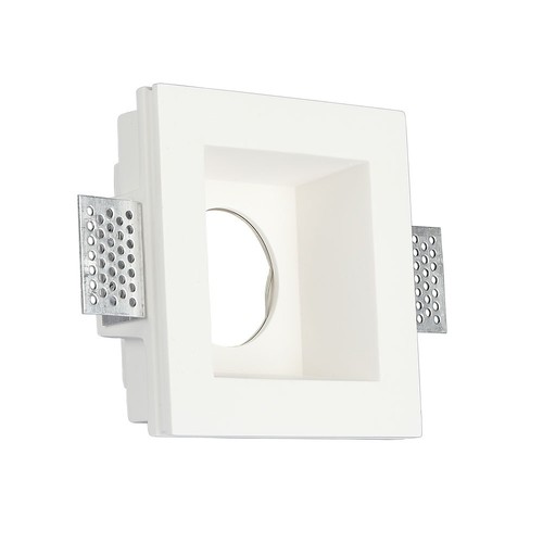 GU10 downlight for gipsloft innsparkling - 12x12cm, nedsenket