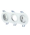 3xGU10 Lampe - Rund, hvit