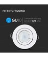 MR16 eller GU10 Downlight-sett - Uten lyskilde, hvit, Hull: Ø7,4 cm, Mål: Ø9,9 cm