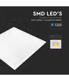 V-Tac LED Panel 60x60 - 29W, Samsung LED chip, flicker free, hvit kant