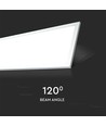 120x30 LED panel, 45W - 80lm/W, hvit kant, IP20 innendørs