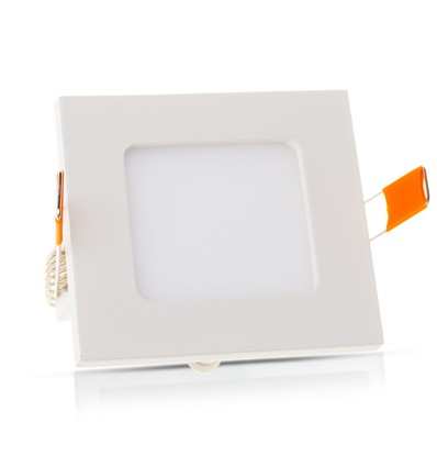 V-Tac 12x12cm, 6W LED innbyggingspanel - Hull: 11x11 cm, Mål: 12x12 cm, 230V