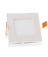 6W 12x12cm LED innfellingspanel - Hull: 11x11 cm, Mål: 12x12 cm
