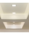V-Tac 12x12cm, 6W LED innbyggingspanel - Hull: 11x11 cm, Mål: 12x12 cm, 230V