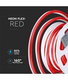 8W/m Neon Flex 24V - Rød, 10m/rull