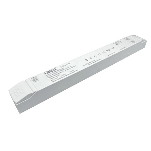 Lifud 150W / 24V DC dimbar strømforsyning - 6.25A, IP20, 0/1-10V, flicker free