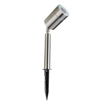 EN: VT-770 GU10 GARDEN SPIKE FITTING STAINLESS STEL BODY -WHITE IP44