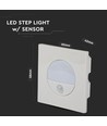 3W LED Sensor Lys - 4000K