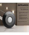 PIR taksensor svart (flat) - maks: 1000W LED