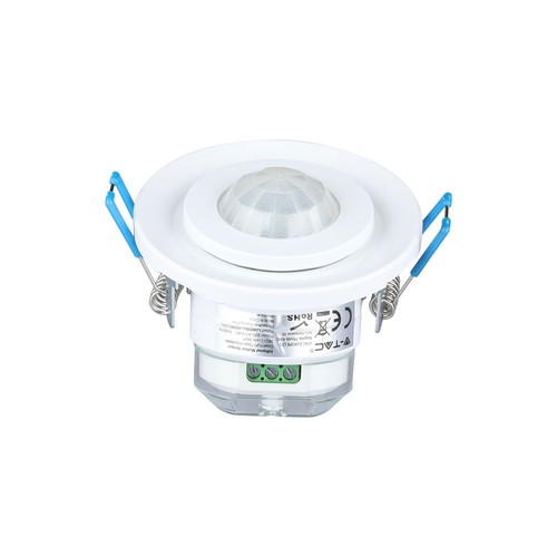 PIR taksensor med bevegelig hode, justerbar - 360 grader, maks 400W LED, hvit
