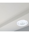 PIR taksensor med bevegelig hode - 360 grader, max 400W LED, IP20, hvit