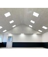 Innbyggingsramme for 120x60 LED panel - Ny model, passende for trebetong og gips, hvit kant