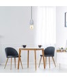 E27 porselensfatning med ledning - Grå, pendeloppheng, max 60W