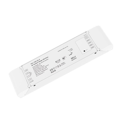 LEDlife rWave 150W dimbar strømforsyning - 24V DC, 6,25A, RF, push-dim, 4 kanaler