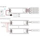 LEDlife rWave 150W dimbar strømforsyning - 24V DC, 6,25A, RF, push-dim, 4 kanaler