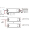 LEDlife rWave 150W dimbar strømforsyning - 24V DC, 6,25A, RF, push-dim, 4 kanaler