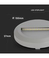 2W Trappebelysning LED - 4000K, Grå Hus, Rundt