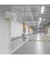 Bevegelsessensor med manuell styring - Hvit, IP44, opptil 300W LED