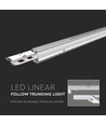 50W LED Lineært Følgesystem 4000K Dobbel Asymmetrisk Linse (160lm/W)-Dimbar.