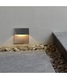 3W LED-spot til trapper - IP65, sort, 4000K, 210lm, påbygging