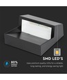 3W LED-spot til trapper - IP65, sort, 4000K, 210lm, påbygging