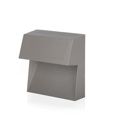 3W LED trappelys for påbygging - IP65, Grå, 4000K, 210lm