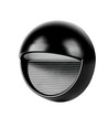 3W LED bedlampe / trappespots - IP65, sort, rund, 210lm, til trapper og ganger