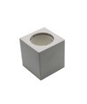 GU10 påbygningsspot i gips, kvadratisk - Hvit, 70x70x75mm, malbar, IP20, uten lyskilde