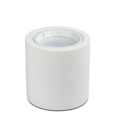 GU10 takmontert gipsring - Rund, hvit, Ø7cm, uten lyskilde