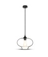 Ø28cm Artistic Globe pendel - E27 fatning, transparent glass, moderne design