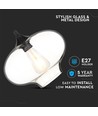 Ø28cm Artistic Globe pendel - E27 fatning, transparent glass, moderne design