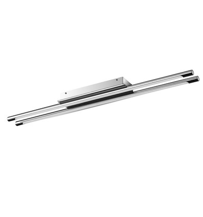 36W designer dobbelt pendel / taklampe - Krom, 4000K, 2700lm, IP20, 120° lysspredning