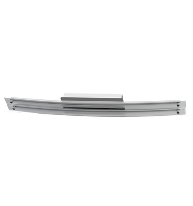 36W Designer Bend Glass Double tak/vegglampe - Krom, 2700lm, 4000K, rustfritt stål og glass, IP20, 98,5cm bredde