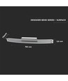 36W Designer Bend Glass Double tak/vegglampe - Krom, 2700lm, 4000K, rustfritt stål og glass, IP20, 98,5cm bredde
