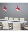 E14 pendeloppheng med rosa aluminiumsskjerm - Max 60W, plast og aluminium, 5 års garanti